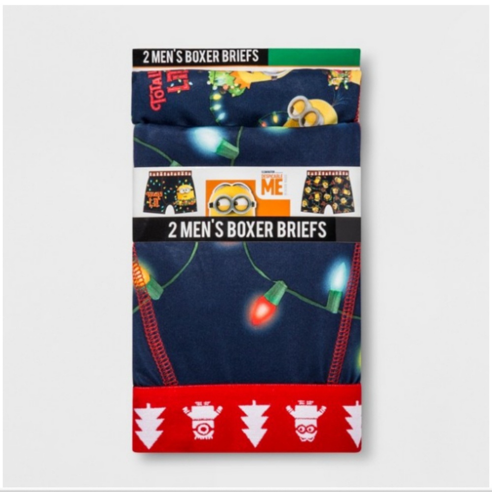 NWT Mens 2-pack Christmas Boxer Briefs